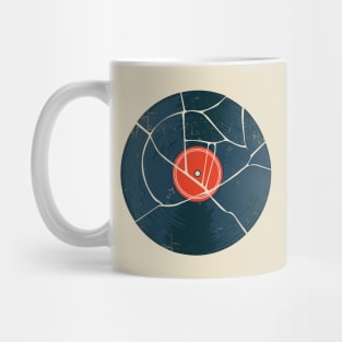 Vintage Broken Record // Retro Vinyl Record Collector Mug